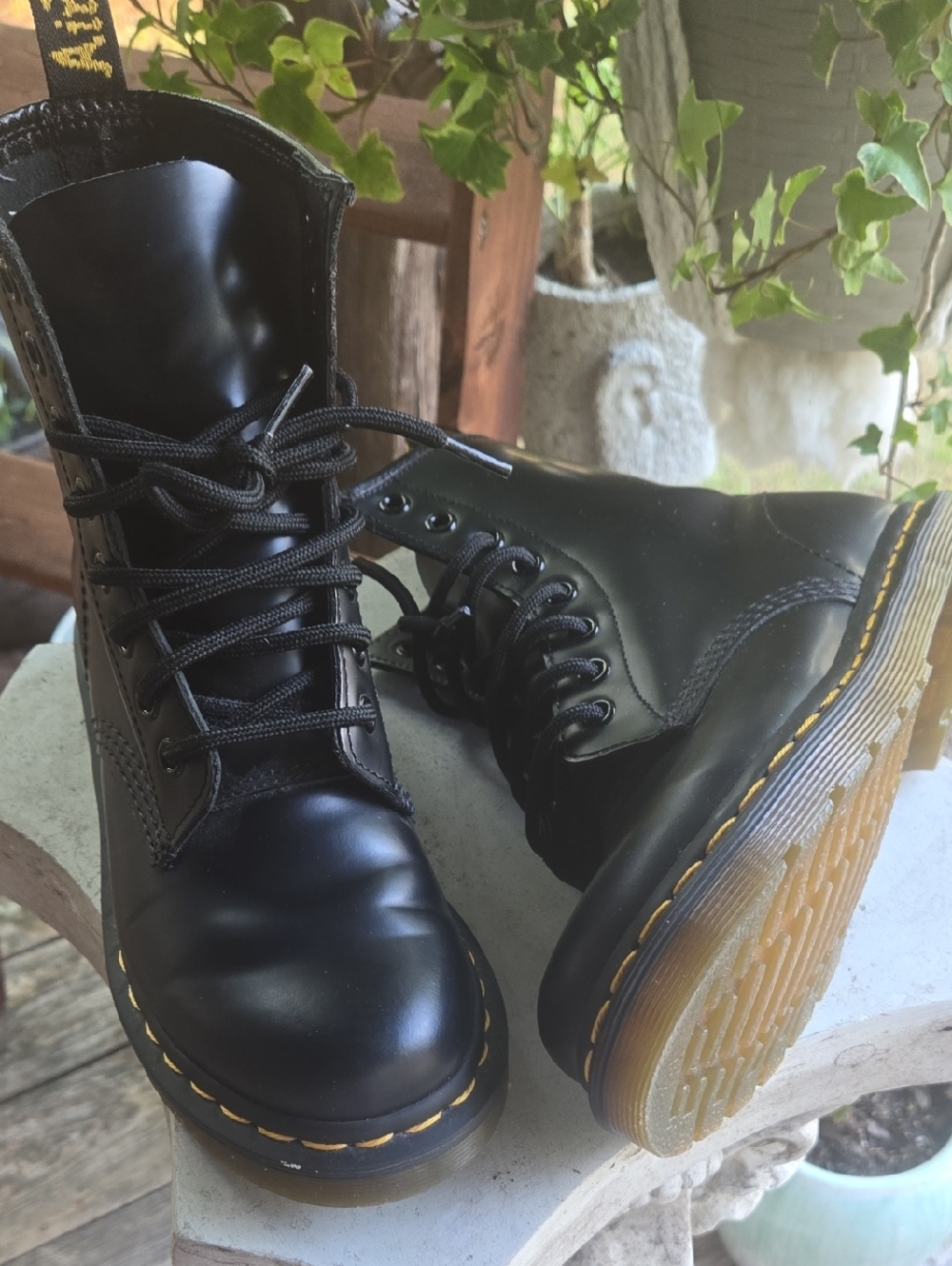 Doc Martens black 1460 vegan combat boot size 5